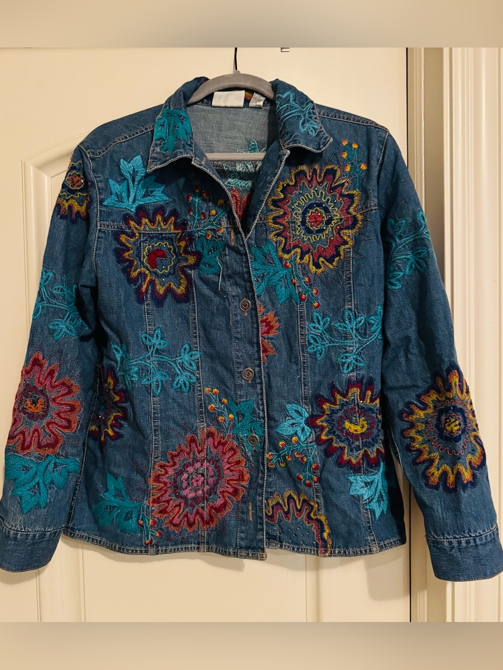 Embroidered Denim Jacket